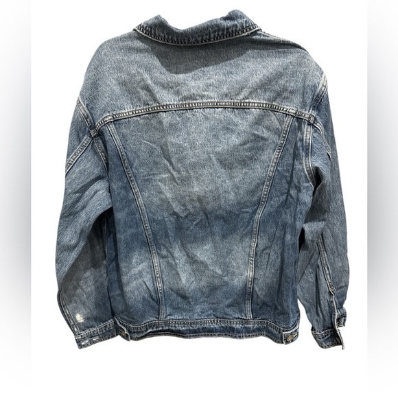 NWT Hidden jeans distressed oversized denim jacket size small - Picture 6 of 9